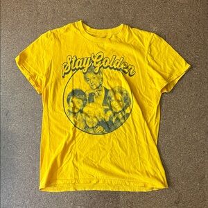 Stay Golden Women’s Graphic Tee - Vibrant Yellow